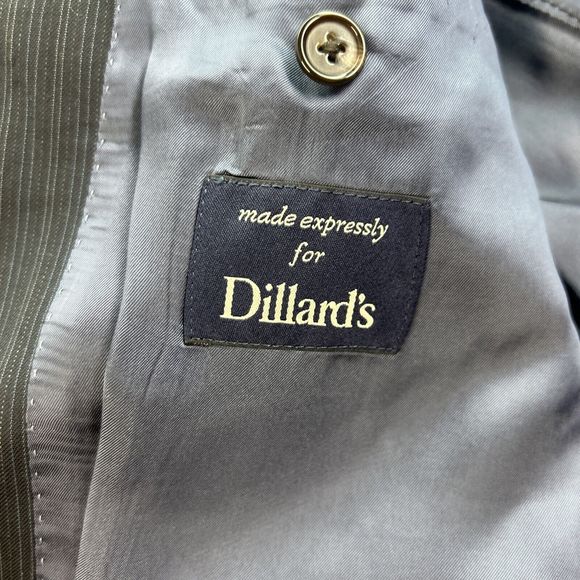 Ralph Ralph Lauren RRL Mens 40R Navy Blue Pinstripe Suit Jacket 100% Wool - Picture 5 of 13